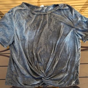 Tie dyed flowy blouse.